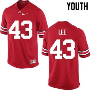 Youth Ohio State Buckeyes #43 Darron Lee Red Nike NCAA College Football Jersey September BOV2444YF